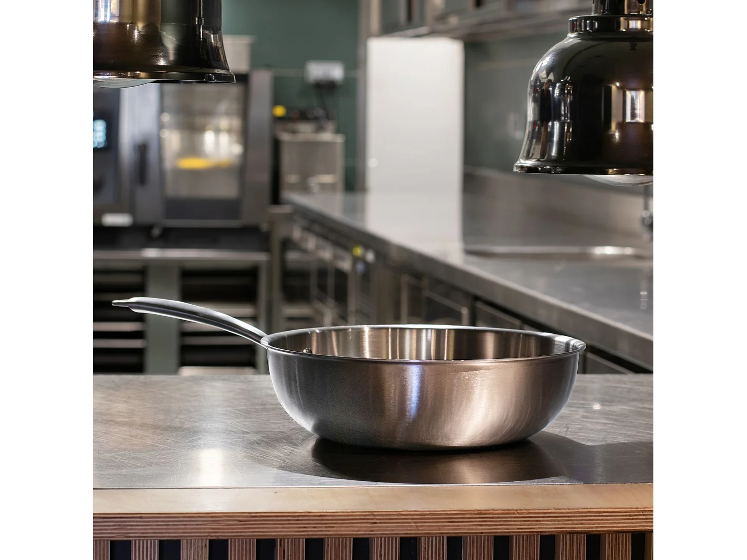 Menastyl - Wok Triply 28cm En Acier Inoxydable - Made In France