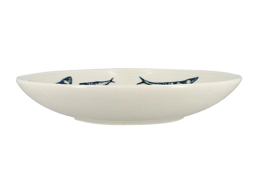Novastyl - Lot 6 Assiettes Creuses Sardine 21.5cm En Faience