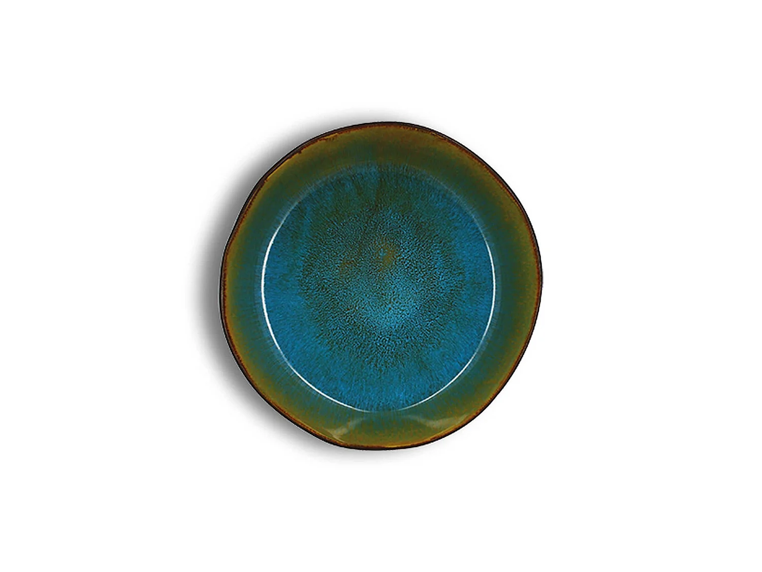 Ogo Living - Lot 6 Assiettes Coupe Motala 15cm En Gres Bleu