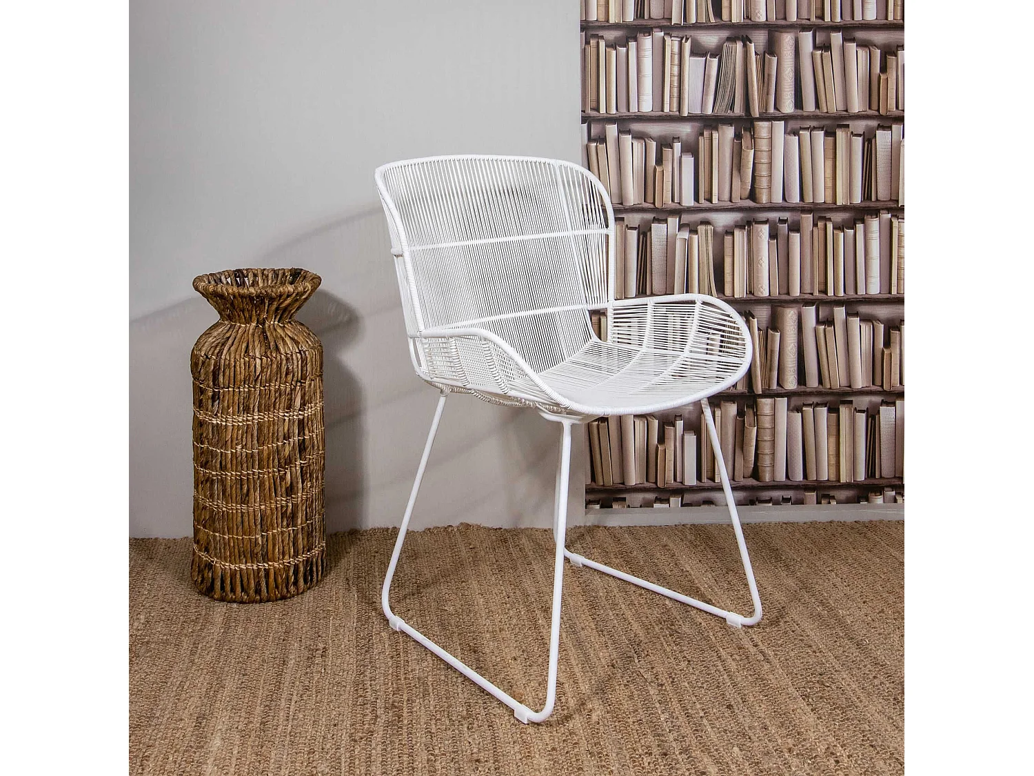 Now's Home - Fauteuil De Table Blanc Indoor 74x66.5x82.5cm Con Dao