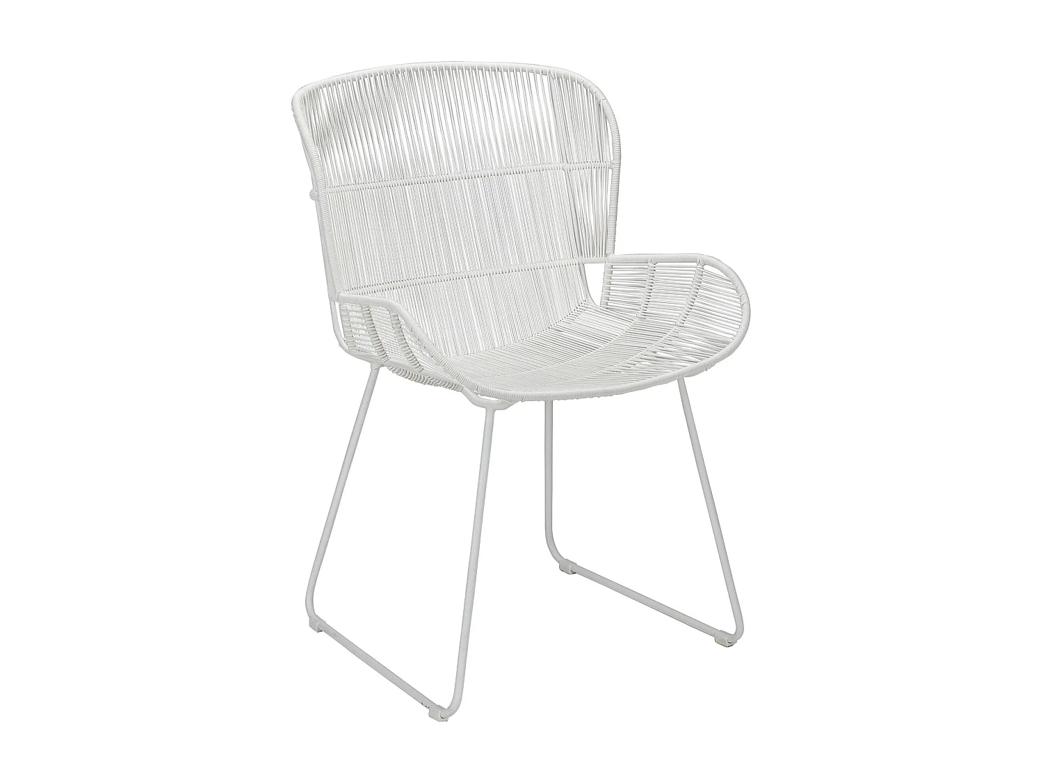 Now's Home - Fauteuil De Table Blanc Indoor 74x66.5x82.5cm Con Dao