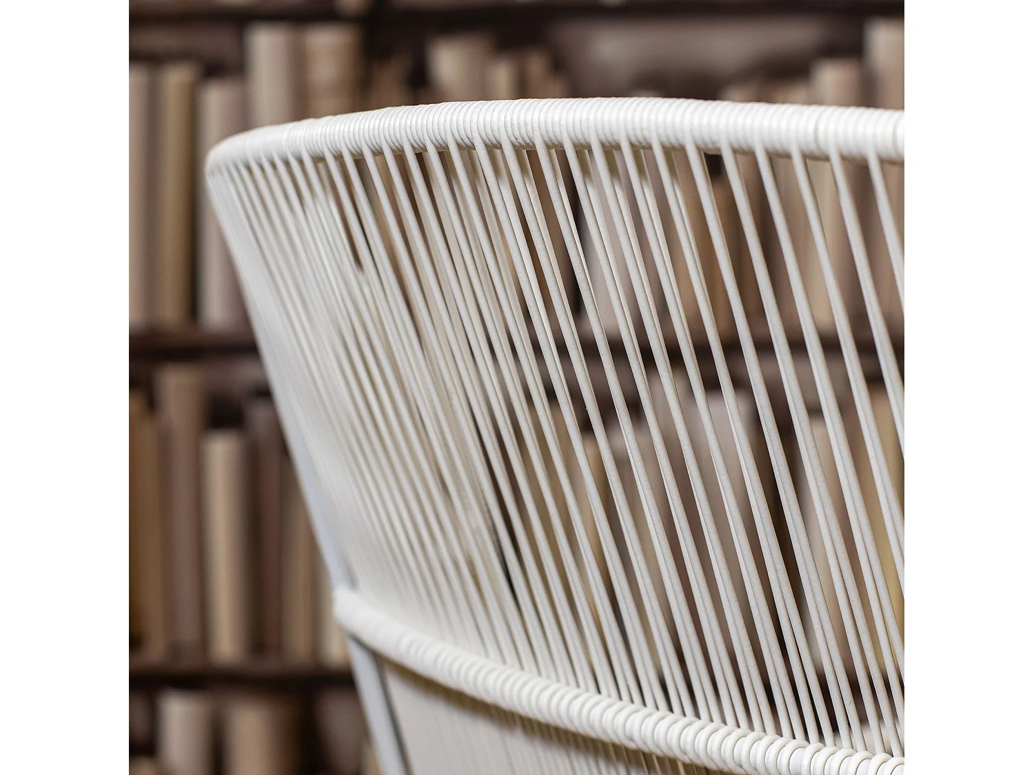 Now's Home - Fauteuil De Table Blanc Indoor 74x66.5x82.5cm Con Dao