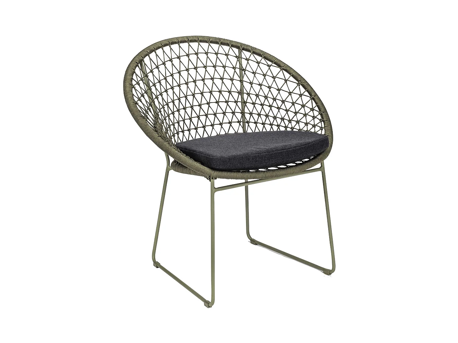 Now's Home - Lot De 2 Fauteuils De Table Exterieur Polypropylene Et Pieds En Metal