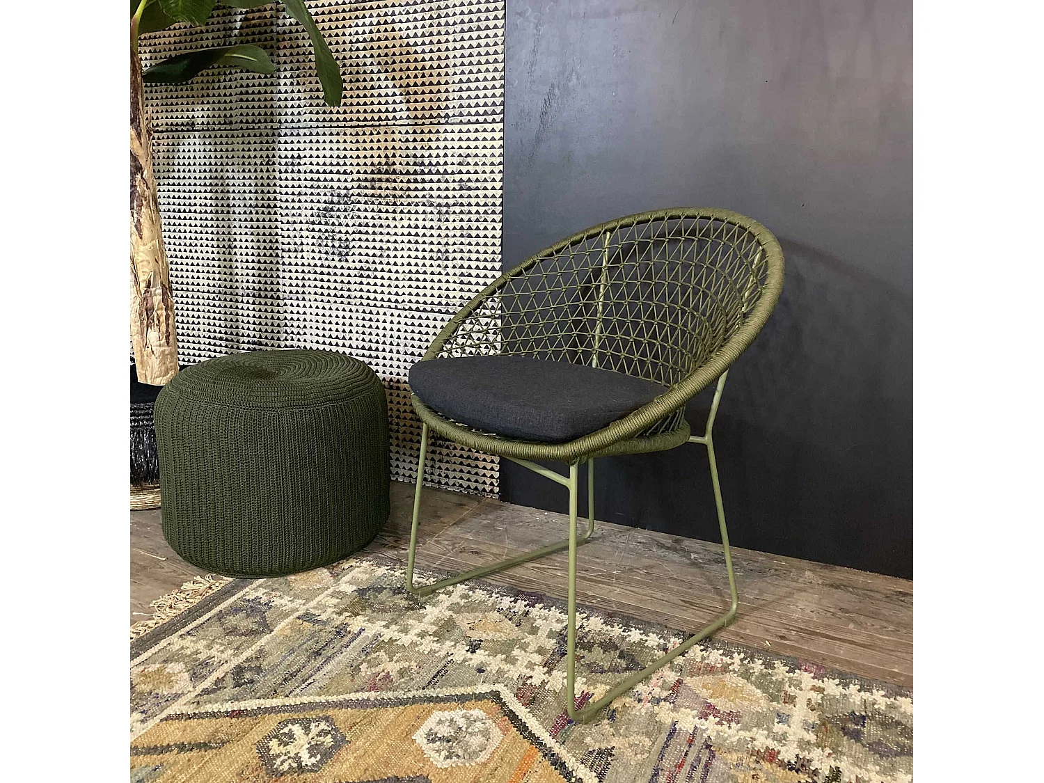 Now's Home - Lot De 2 Fauteuils De Table Exterieur Polypropylene Et Pieds En Metal