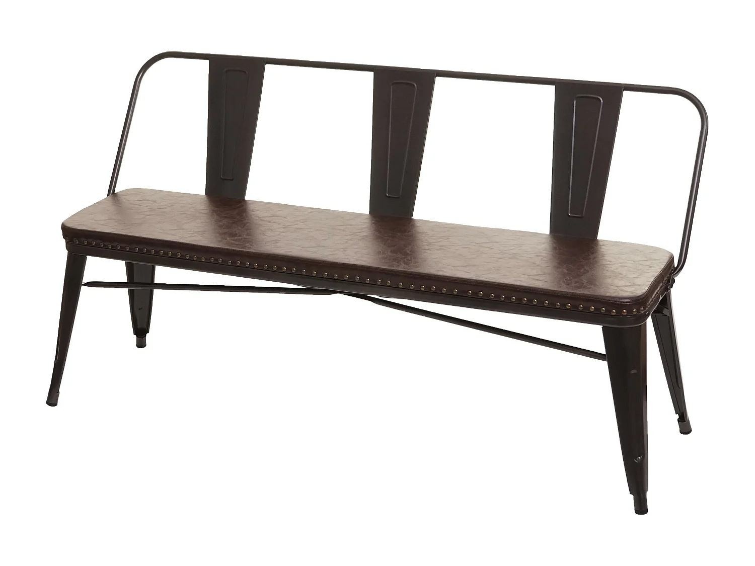 3er Sitzbank MCW-H10, Schwarz-braun
