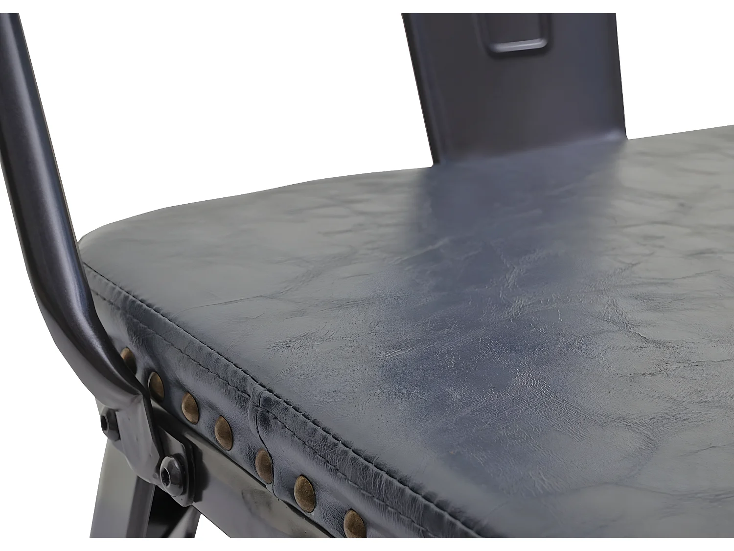 Banc 2 places MCW-H10 Design industriel,  noir-gris