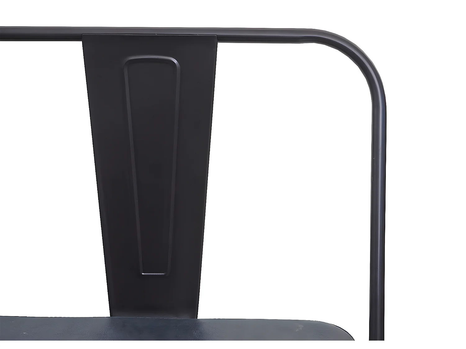 Banc 2 places MCW-H10 Design industriel,  noir-gris