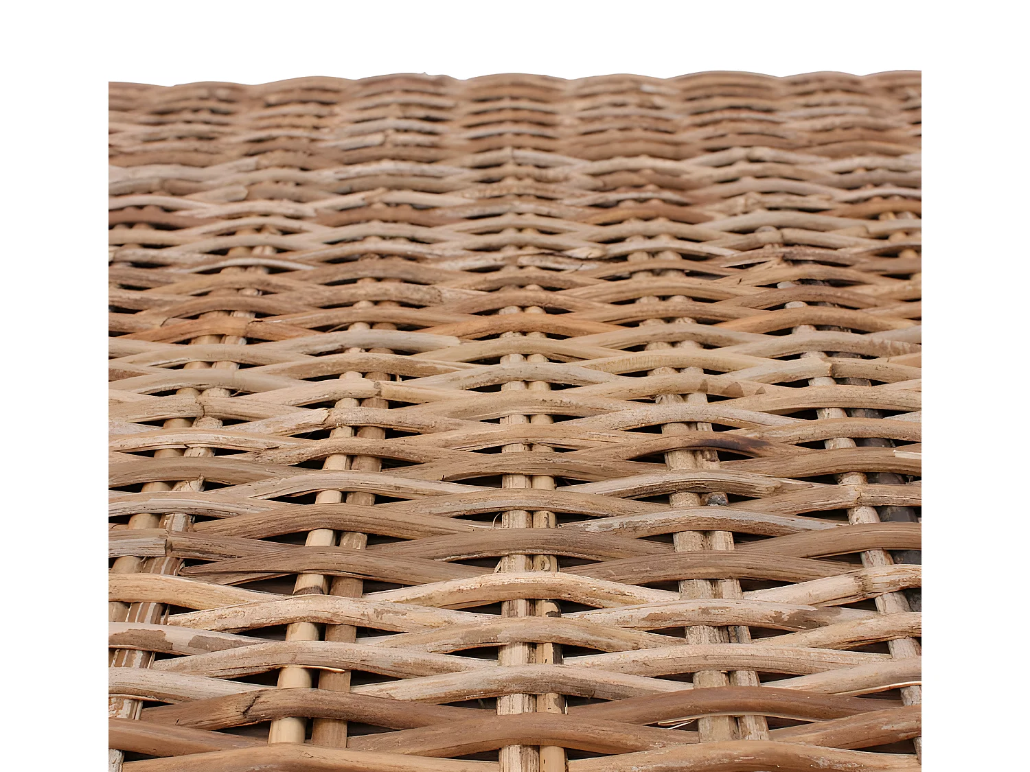 Sitzbank Genua Rattan Staufach, Kubu grau