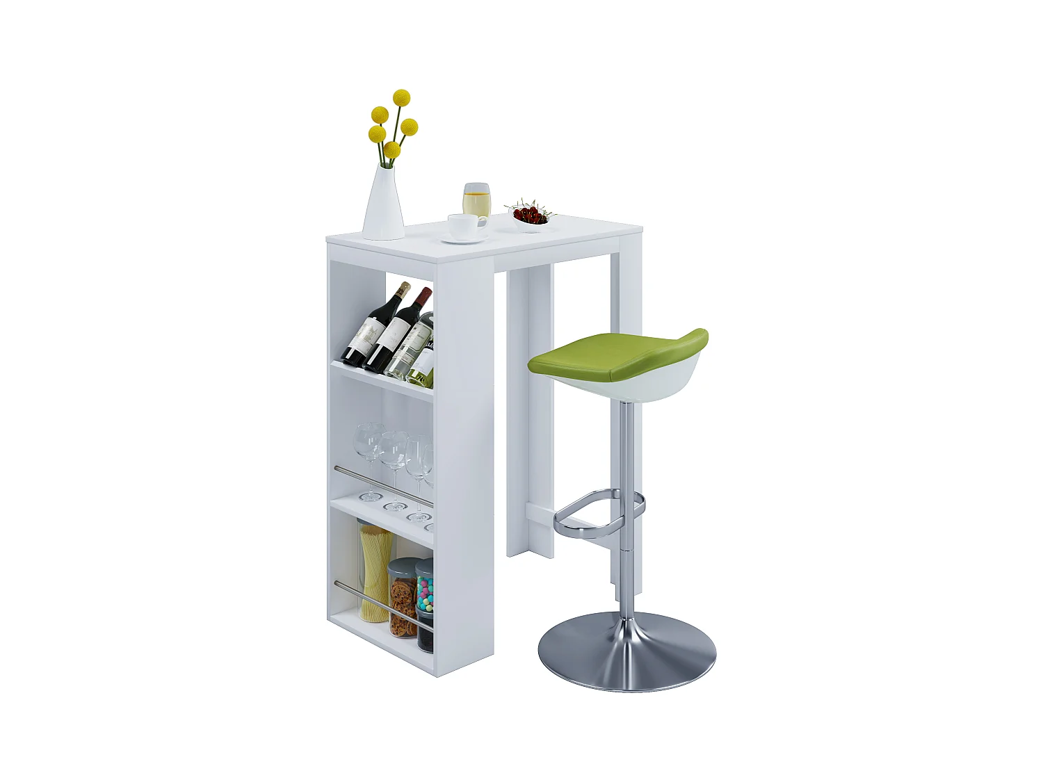 Barbecue Oktola White H. 110 x W. 80 x D. 50 cm