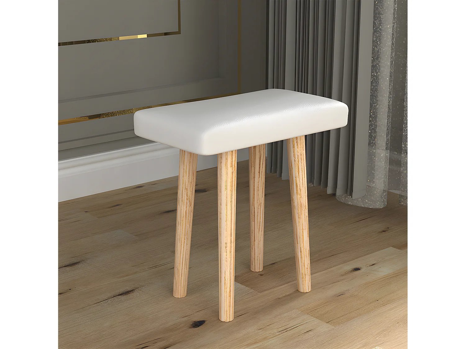 Schminkhocker Sitzhocker Holzhocker