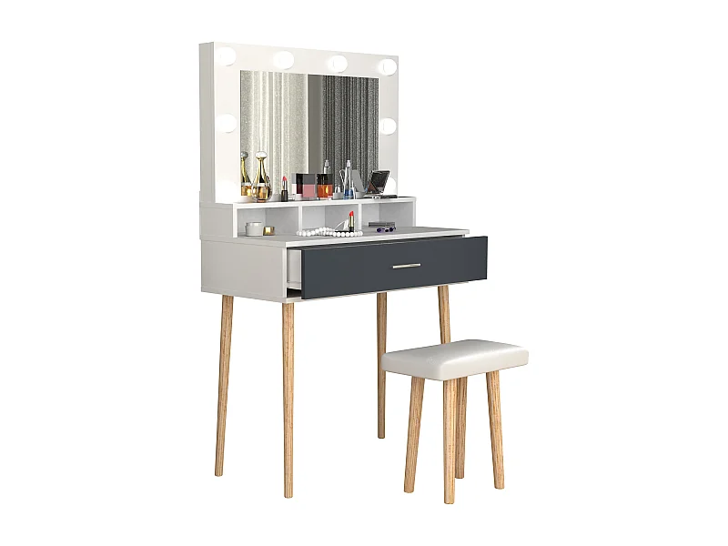 Schminktisch Hocker Spiegel Lindas