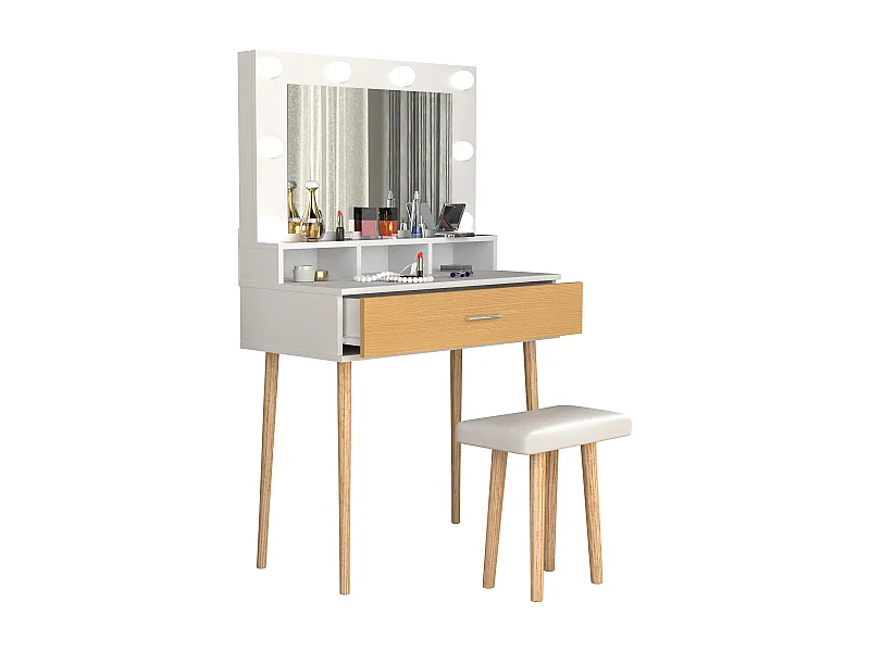 Schminktisch Hocker Spiegel Lindas