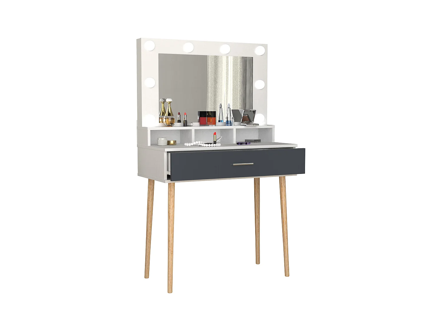 Trucco Tavolo Specchio Cassetto Lindas