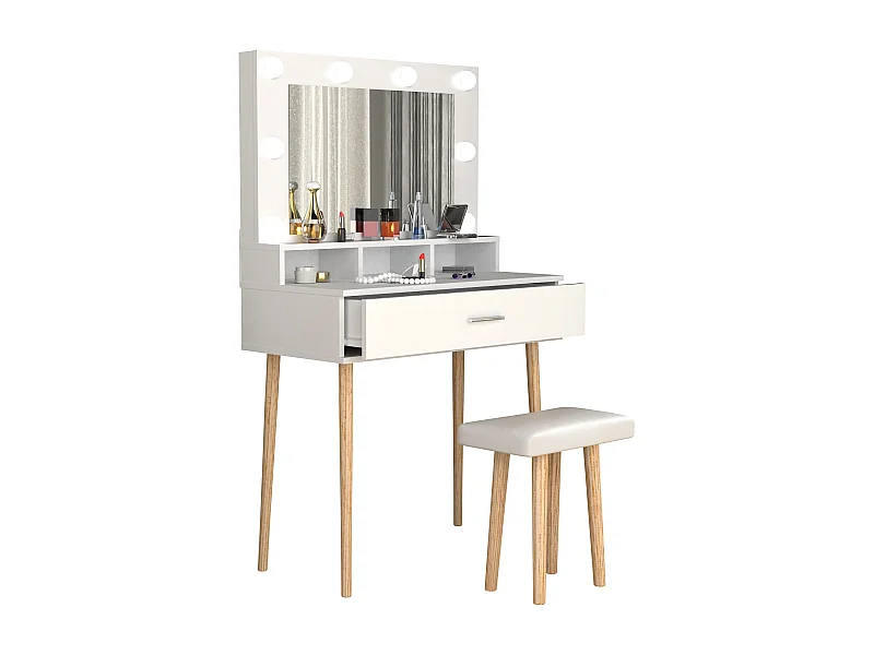 Schminktisch Hocker Spiegel Lindas