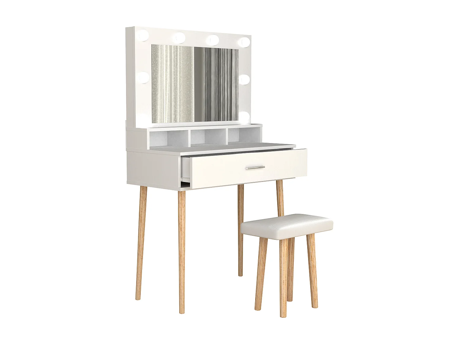 Schminktisch Hocker Spiegel Lindas