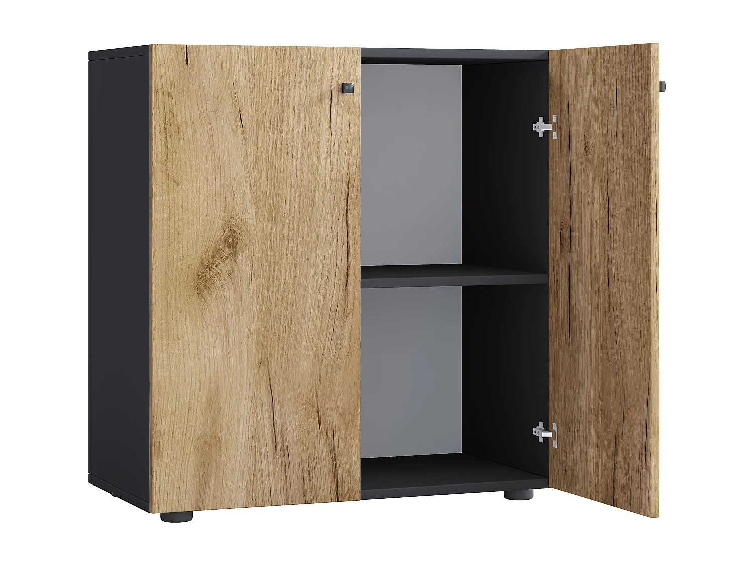 Büroschrank Bücher Ordner Aktenschrank Lona 2fach