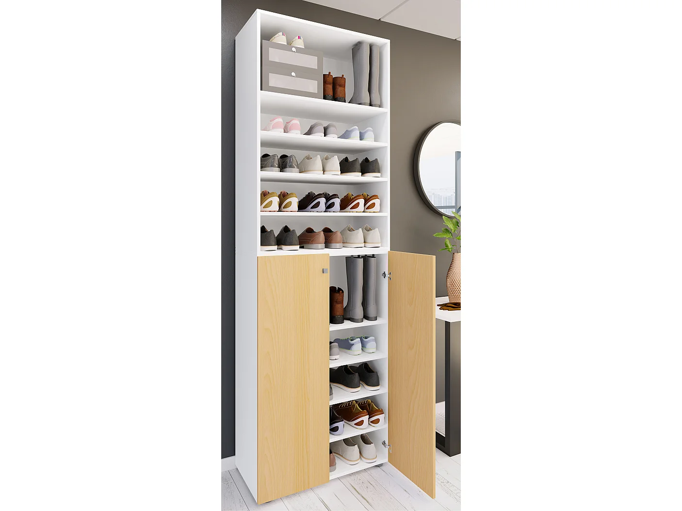 Gabinete de zapatos Lona