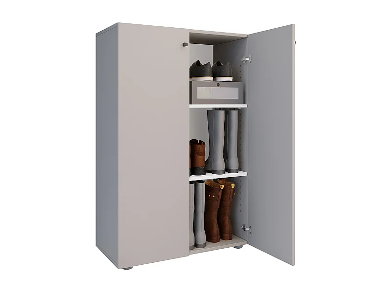 Shoe cabinet Lona Gray H. 110 x W. 70 x D. 39 cm