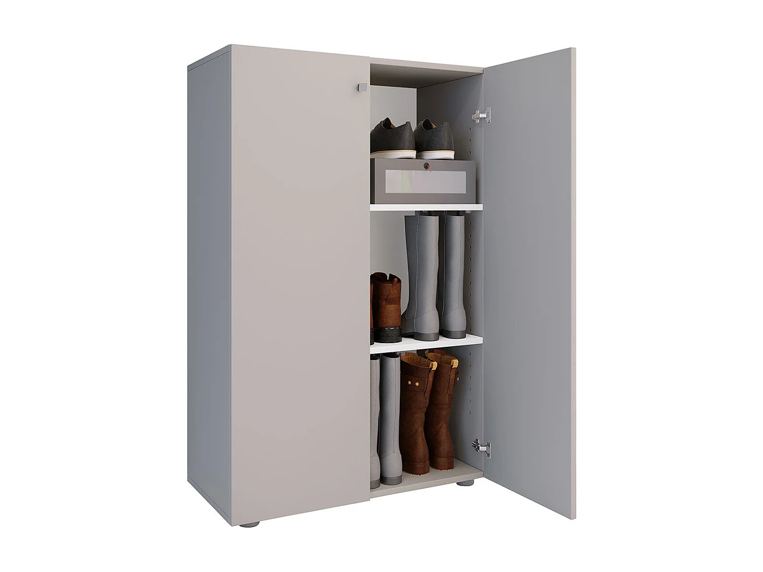 Shoe cabinet Lona Gray H. 110 x W. 70 x D. 39 cm