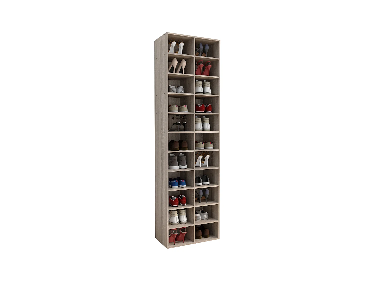 Holz Regal Schuhschrank Schuhregal Hinsol XL