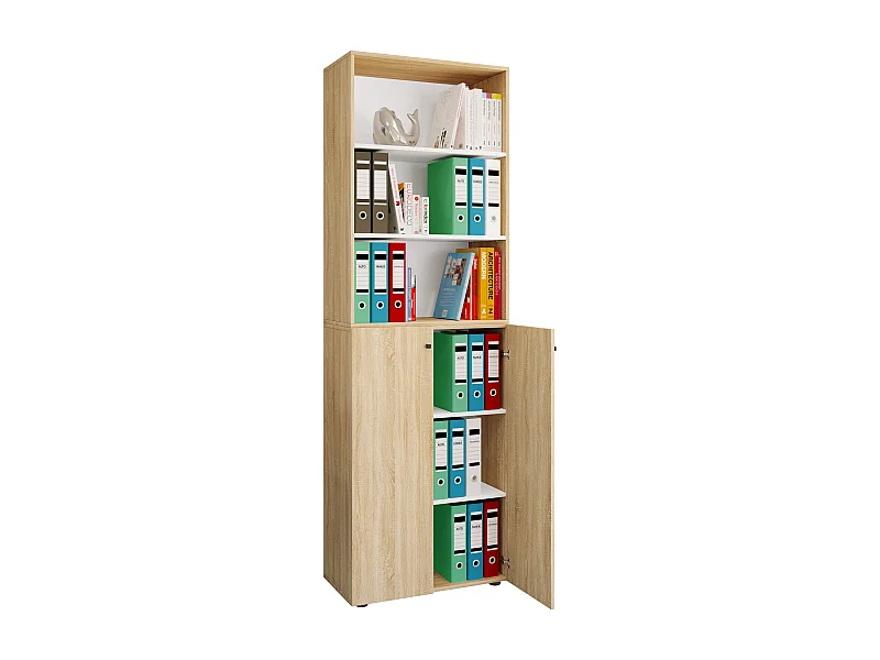 Office cabinet Ulas Sonoma Oak H. 220 x W. 70 x D. 40cm