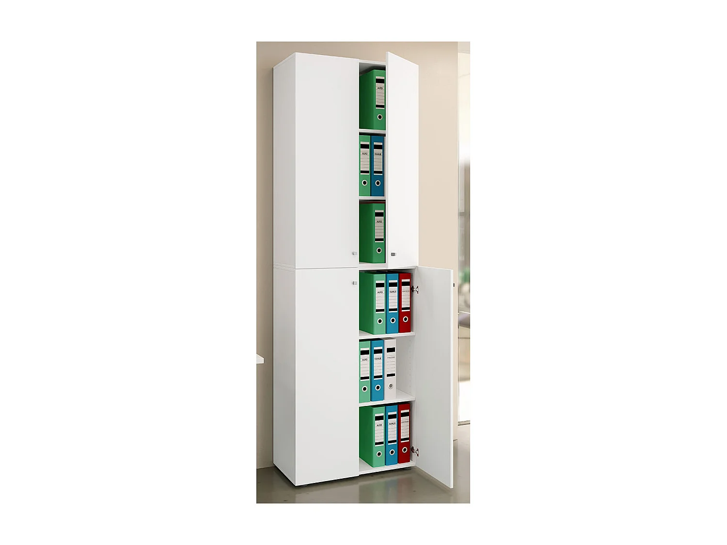 Büroschrank Bücher Ordner Aktenschrank Lona 6fach