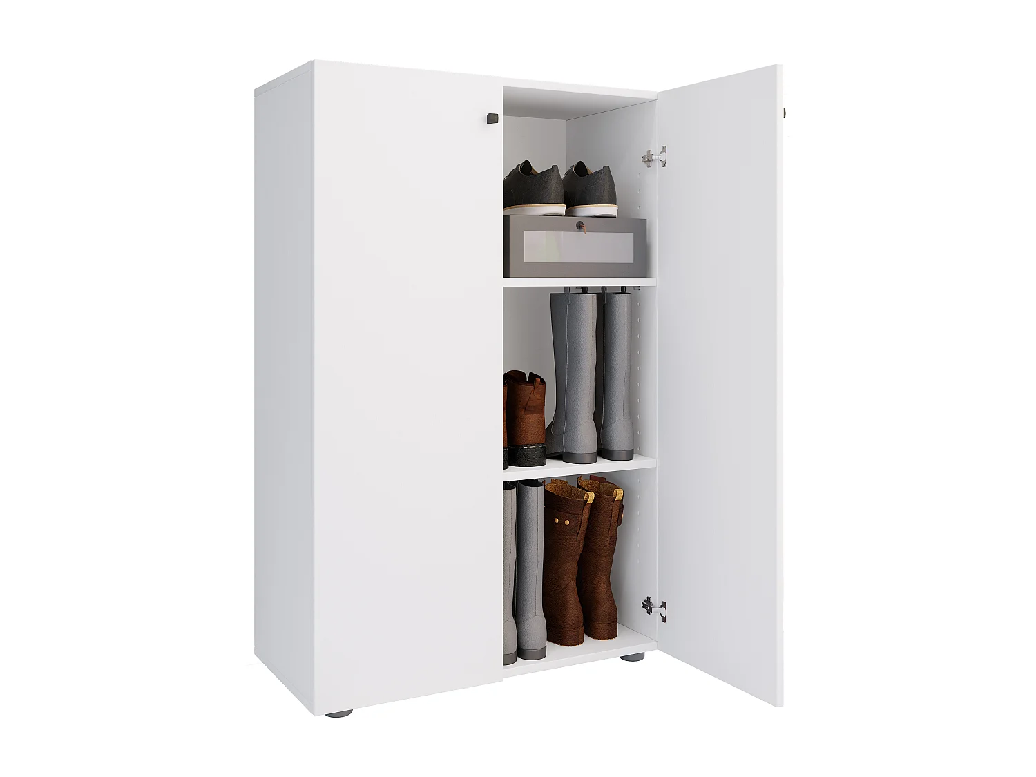 Shoe cabinet Lona White H. 110 x W. 70 x D. 39 cm