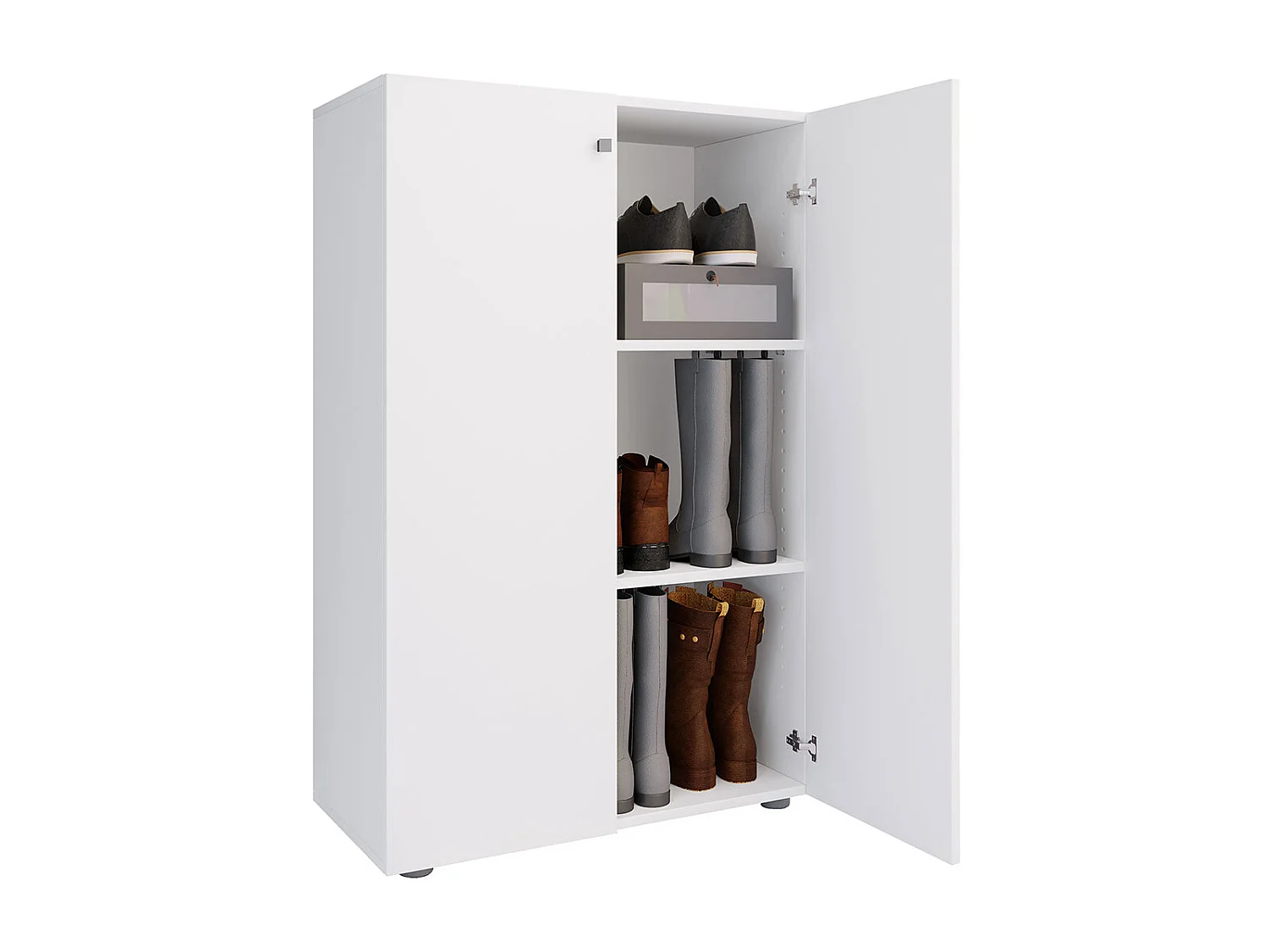 Shoe cabinet Lona White H. 110 x W. 70 x D. 39 cm