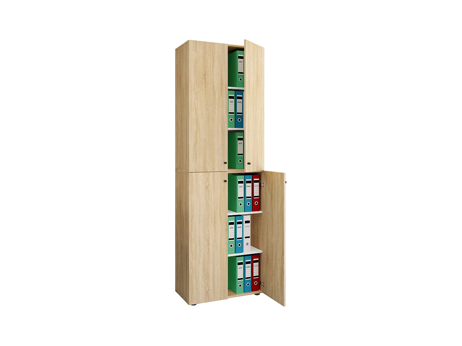 Office cabinet Ulas Sonoma Oak H. 220 x W. 70 x D. 40cm