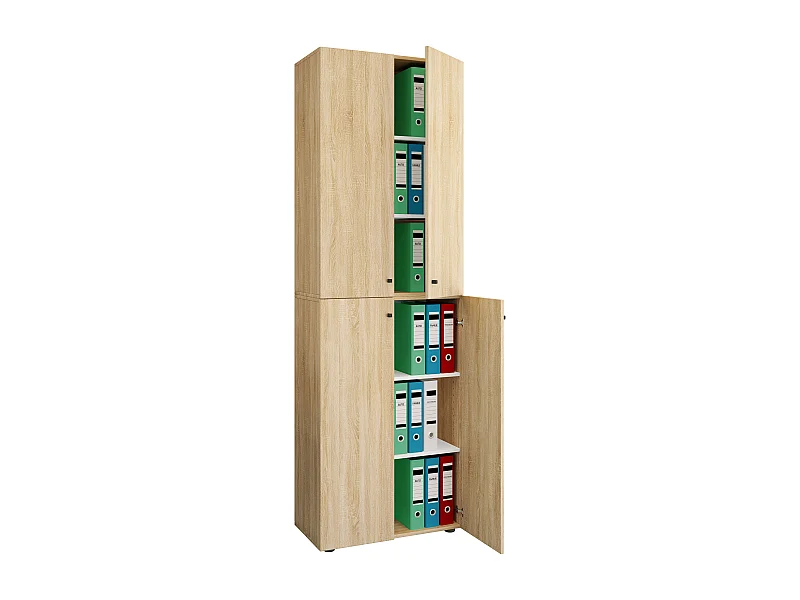 Office cabinet Ulas Sonoma Oak H. 220 x W. 70 x D. 40cm
