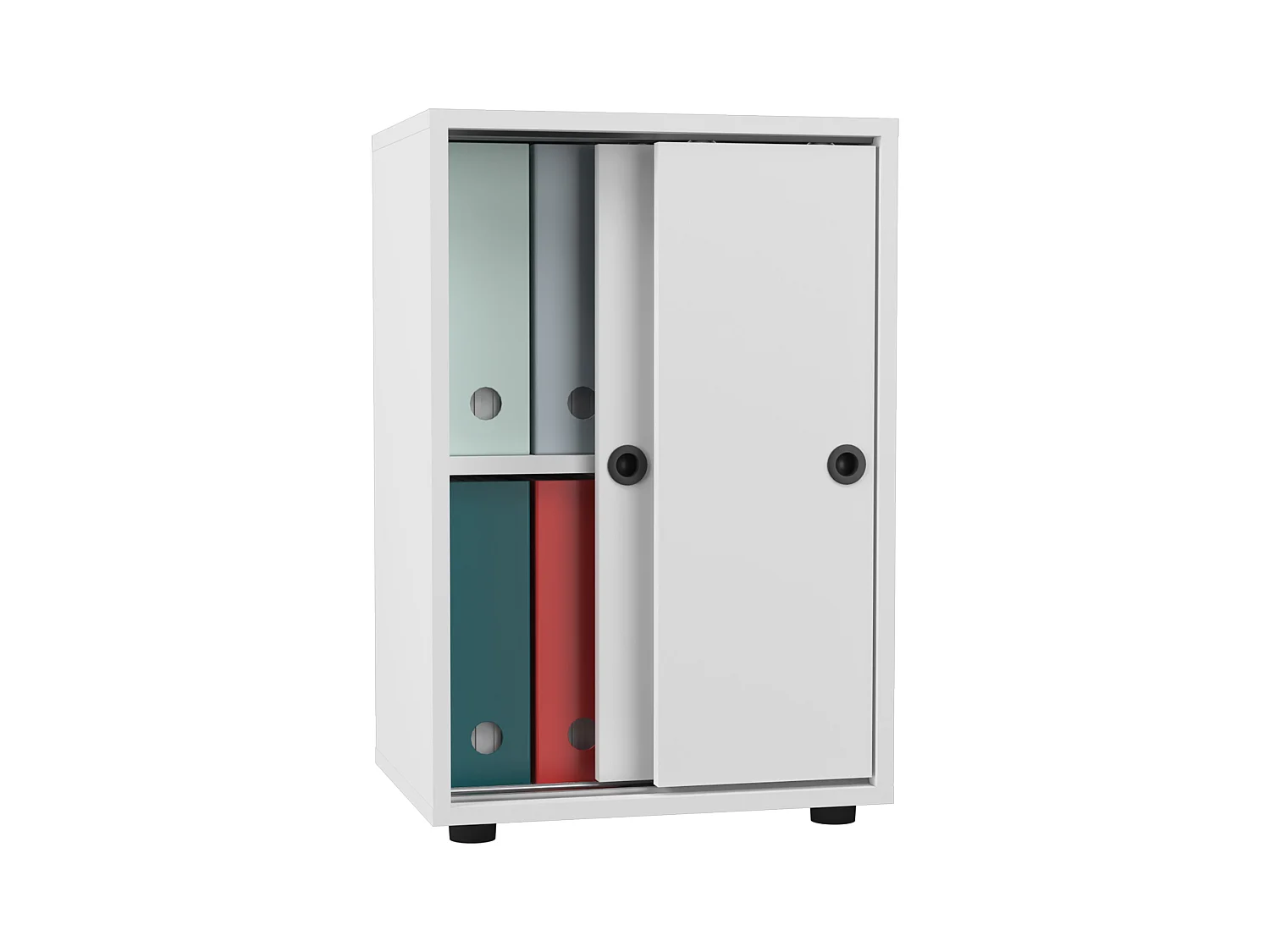 Office cabinet Ulas White H. 74 x W. 49 x D. 38 cm