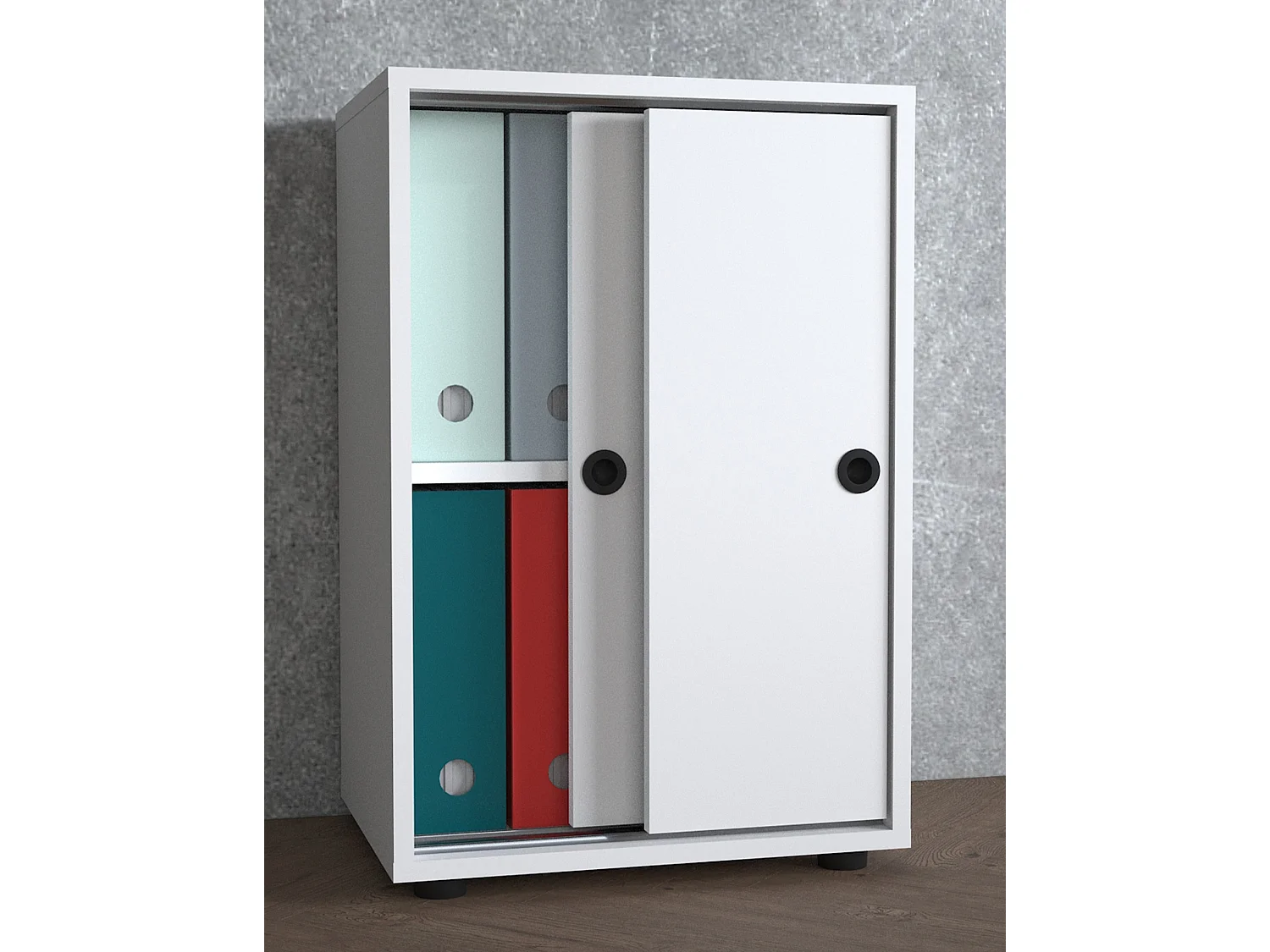 Office cabinet Ulas White H. 74 x W. 49 x D. 38 cm