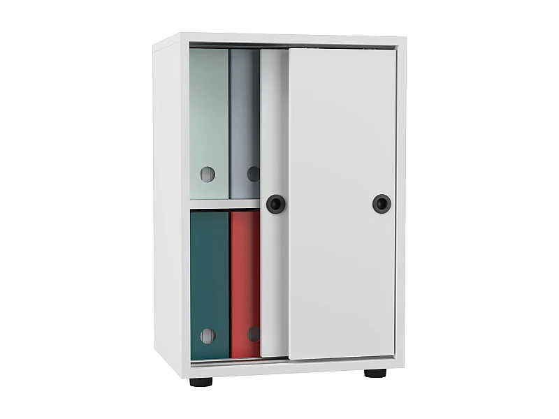Office cabinet Ulas White H. 74 x W. 49 x D. 38 cm