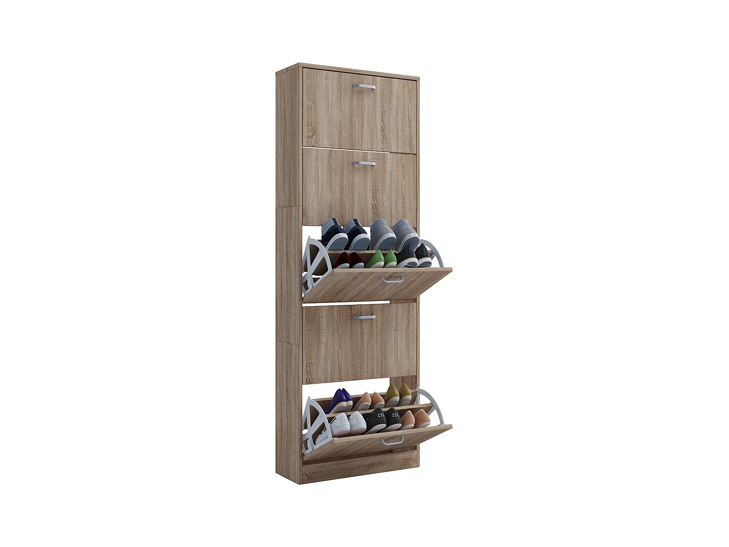 Holz Regal Schuhschrank Schuhkipper Serie Sipos XL