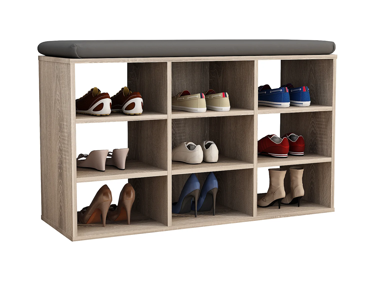 Holz Regal Schuhschrank Schuhregal Hinsol XS
