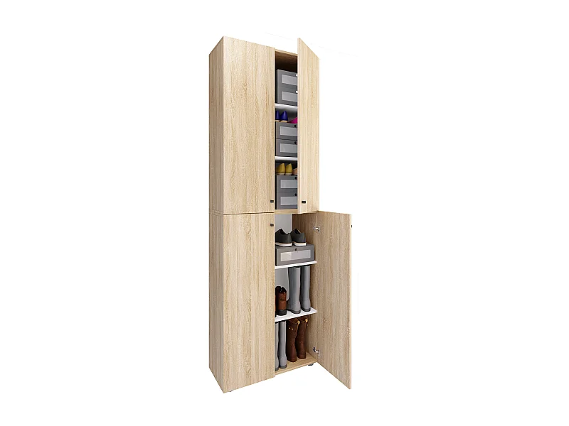 XL Holz Großer Schuhschrank Schuhkommode Lona 6