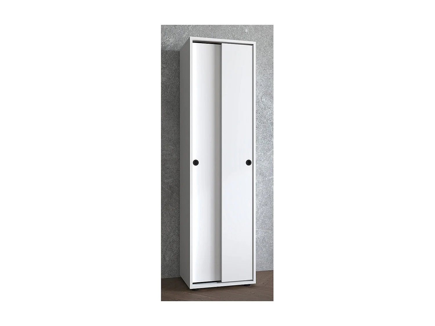 Office cabinet Ulas White H. 168 x W. 49 x D. 38 cm