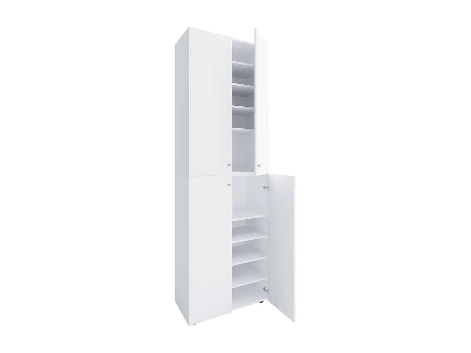 Shoe cabinet Lona White H. 220 x W. 70 x D. 40cm