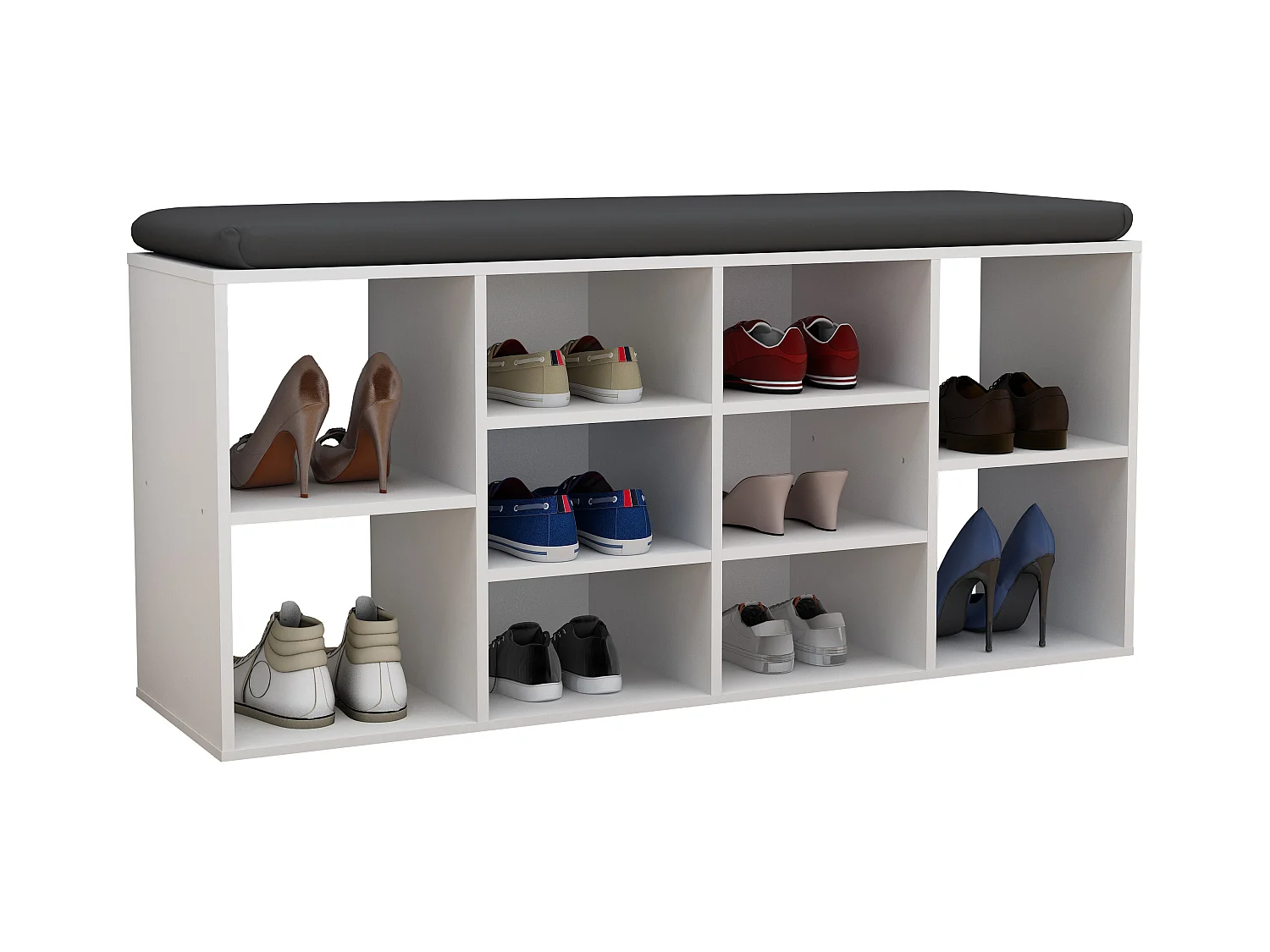 Holz Regal Schuhschrank Schuhregal Hinsol S