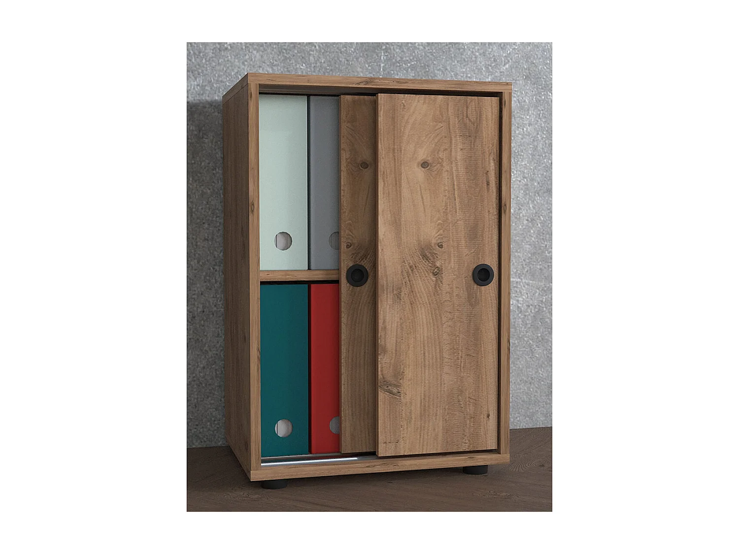 Office cabinet Ulas Honey oak H. 74 x W. 49 x D. 38 cm