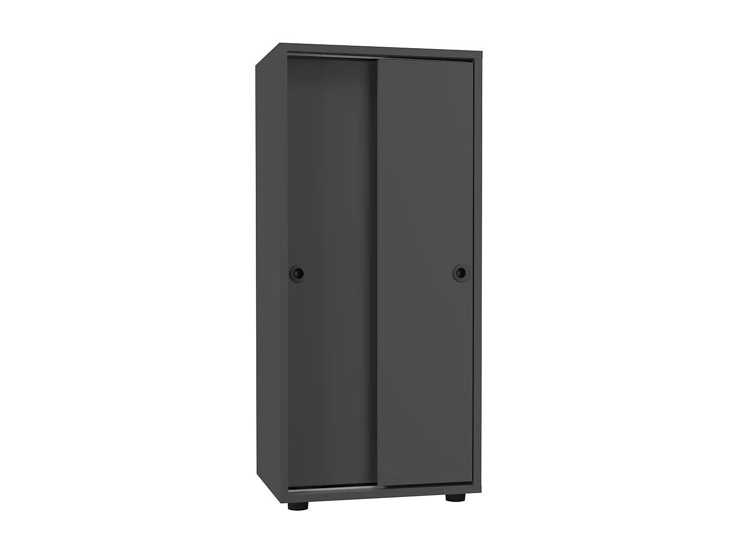 Office cabinet Ulas Anthracite H. 109 x W. 49 x D. 38 cm