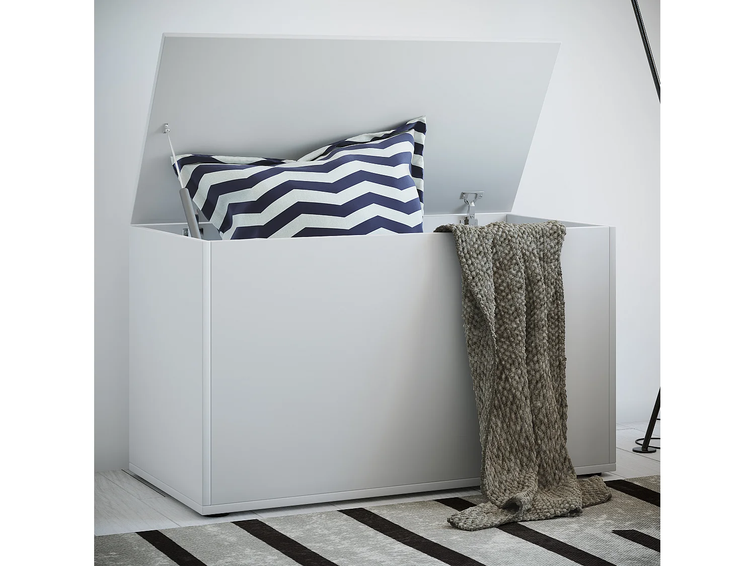 Seat Bendola White H. 49 x W. 82 x D. 44 cm