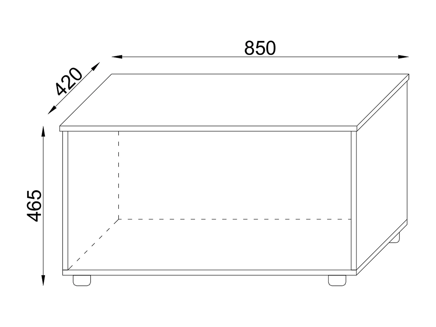 Assento Bendola Branco A. 49 x L. 82 x P. 44 cm