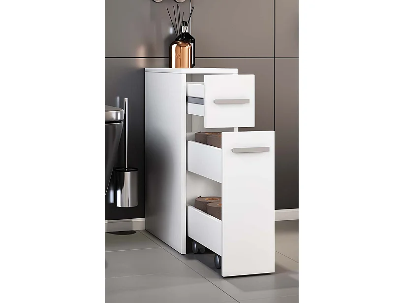 Bathroom furniture Midischrank Zalo White H. 61 x W. 20 x D. 45 cm