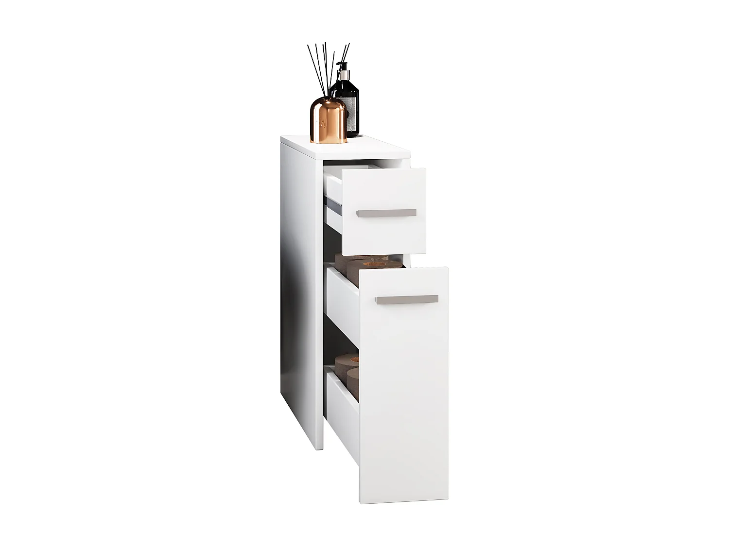 Bathroom furniture Midischrank Zalo White H. 61 x W. 20 x D. 45 cm