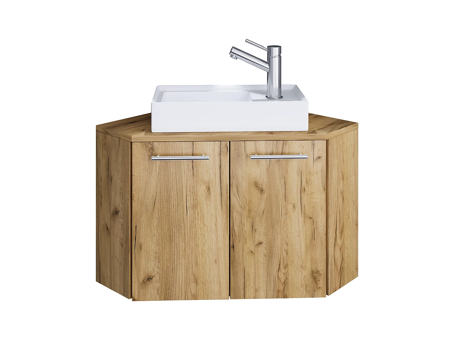 2-tlg. Eck Gäste WC Waschplatz Waschtisch Vilosa