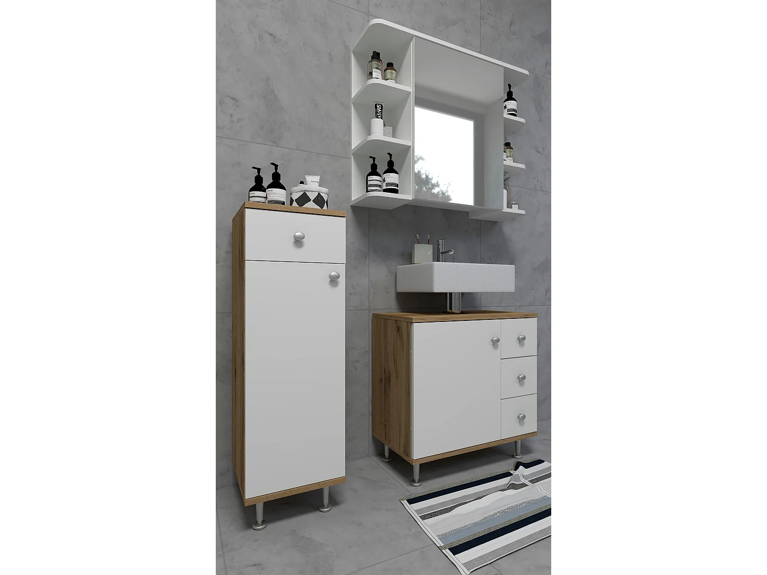 Arredo bagno mobile cassetto Nilosi
