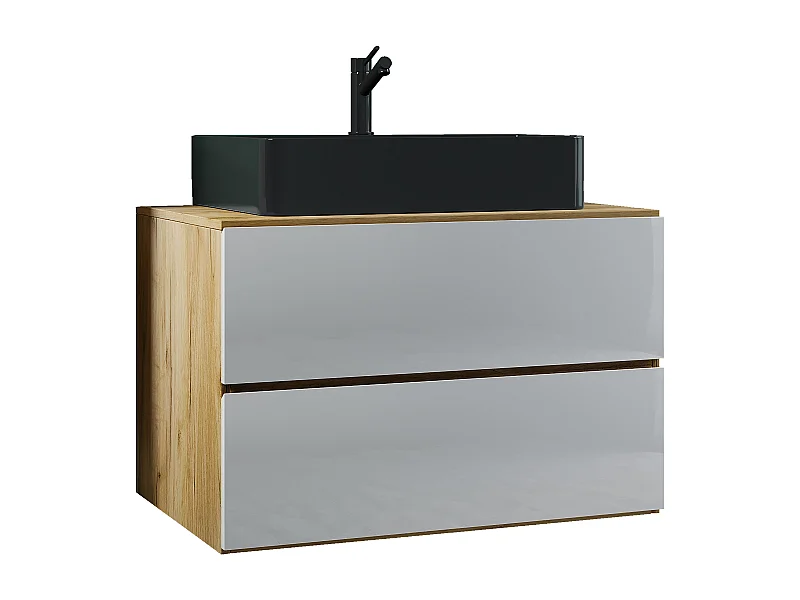 2-tlg. Waschplatz Waschtisch Lendas S Schublade BL