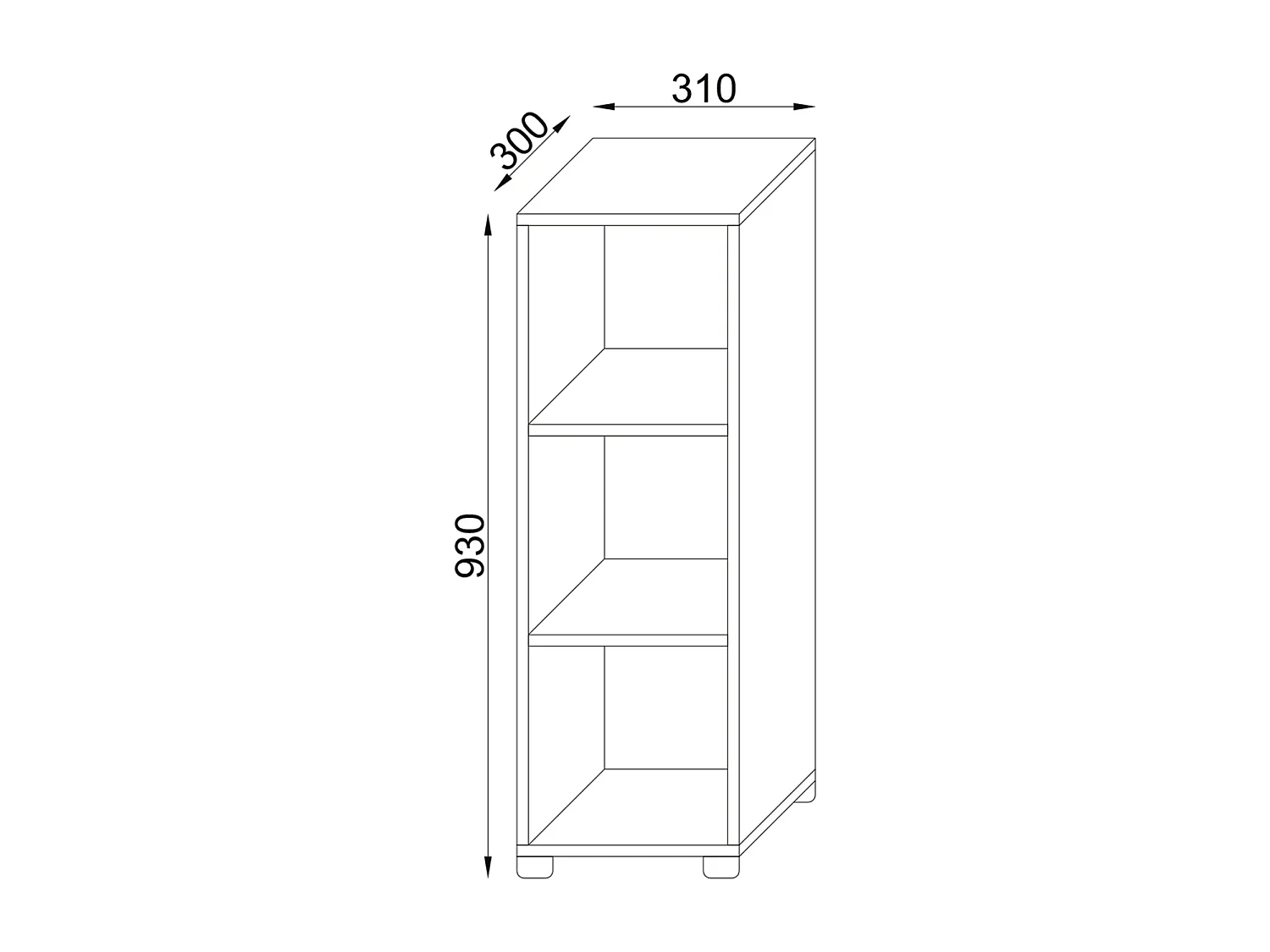 Meble łazienkowe Midischrank Półka łazienkowa Benos-3