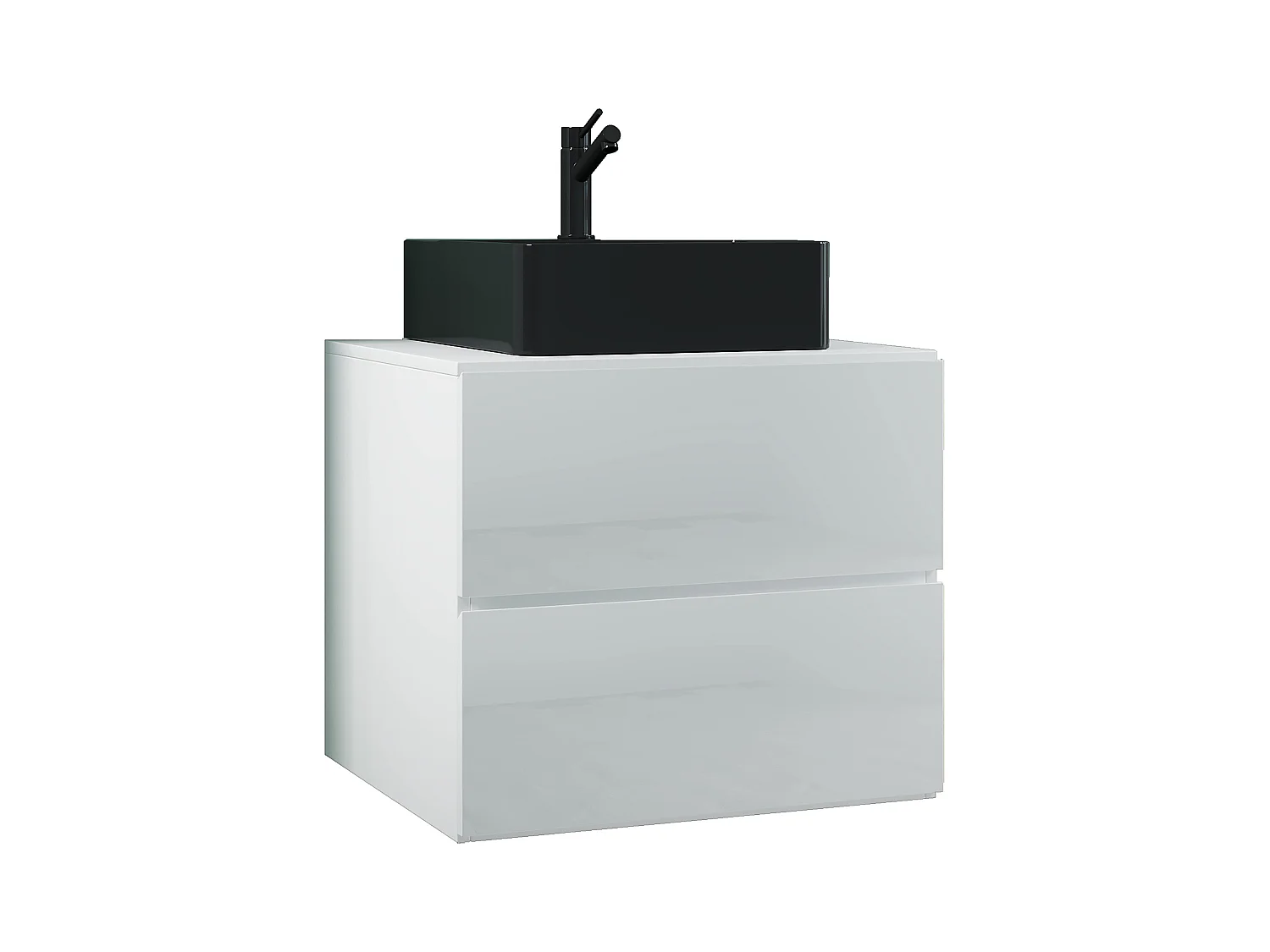 2-tlg. Waschplatz Waschtisch Lendas S Schublade BL